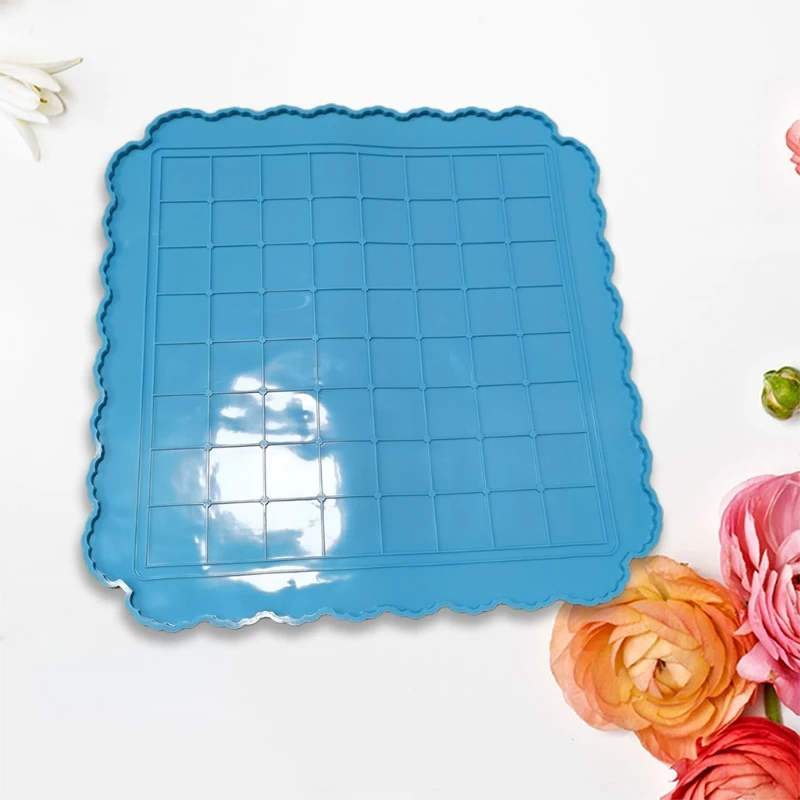 

DIY Epoxy Resin Mold International Chess Checkerboard Casting Silicone Mould Crafts Making Tool