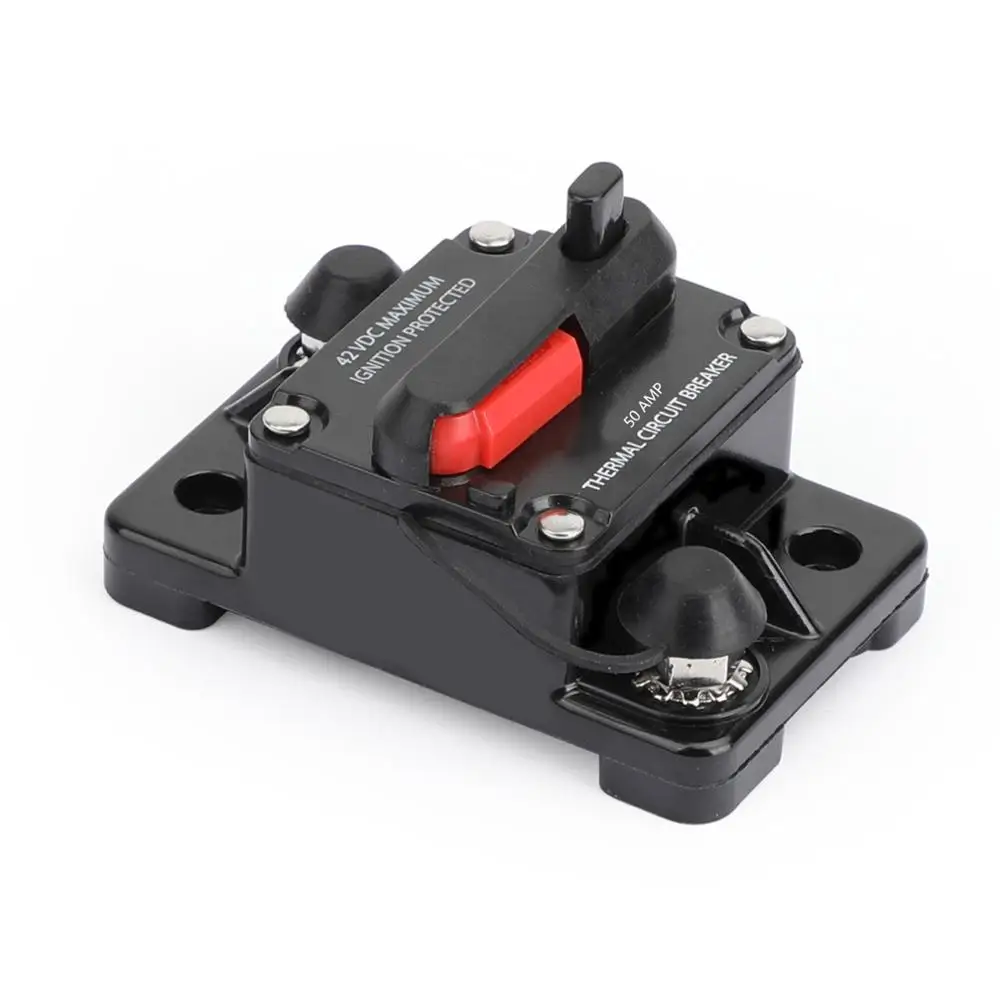 Areyourshop Водонепроницаемый размыкатели цепи предохранитель сброса 12 V-24 V DC для Авто Аудио морской