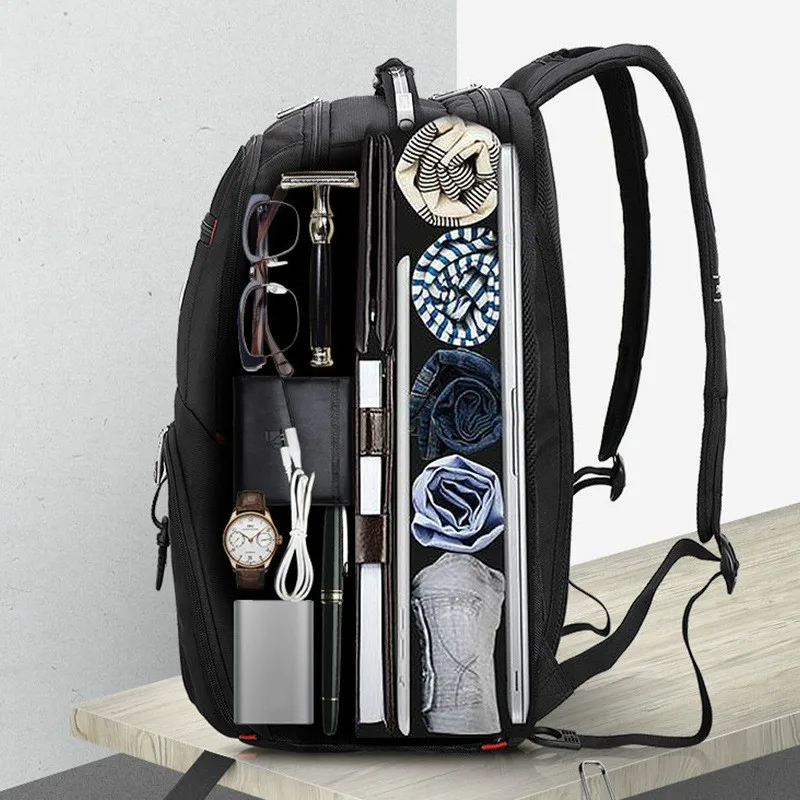 

Multifunctional Laptop Backpack Sleeve Case Bag Waterproof USB Charge Port Schoolbag Hiking Travel Bag
