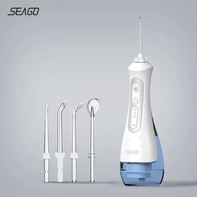 Ирригатор полости рта SEAGO Аккумуляторный с USB 3 режима 200 мл | Бытовая техника