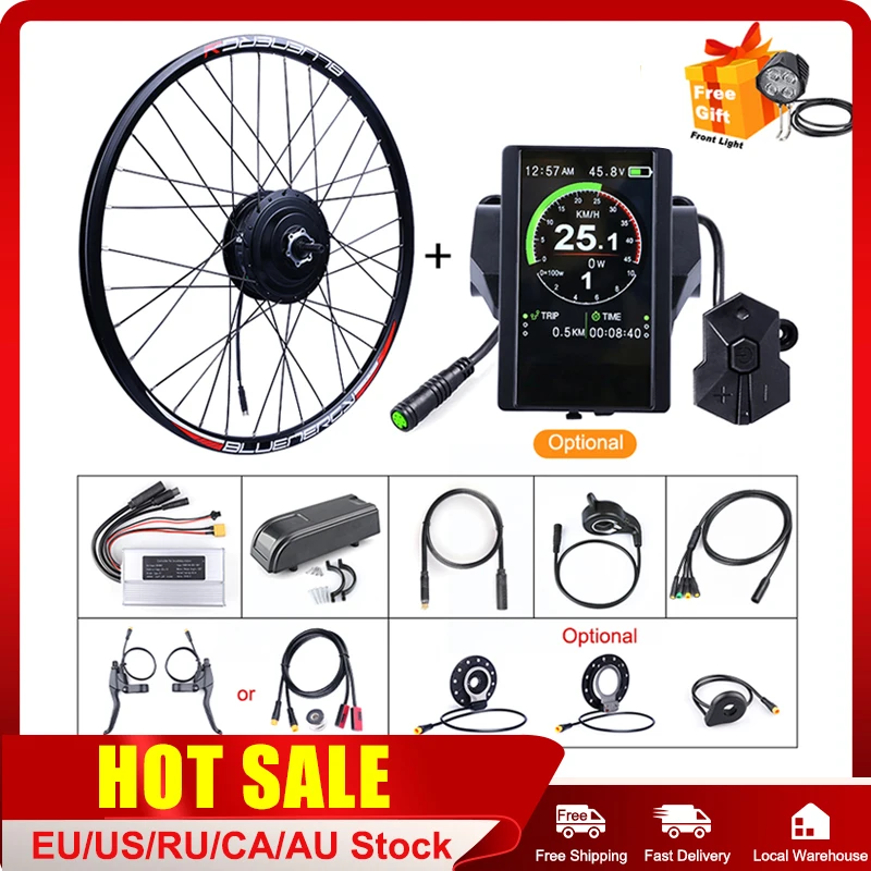Online E-fahrrad Bafang Vorderrad Hub Motor 48V 500W Conversion Kits 20 26 27,5 700C Felgen Elektrische Fahrrad DIY Teile Stabile Ebike Kits