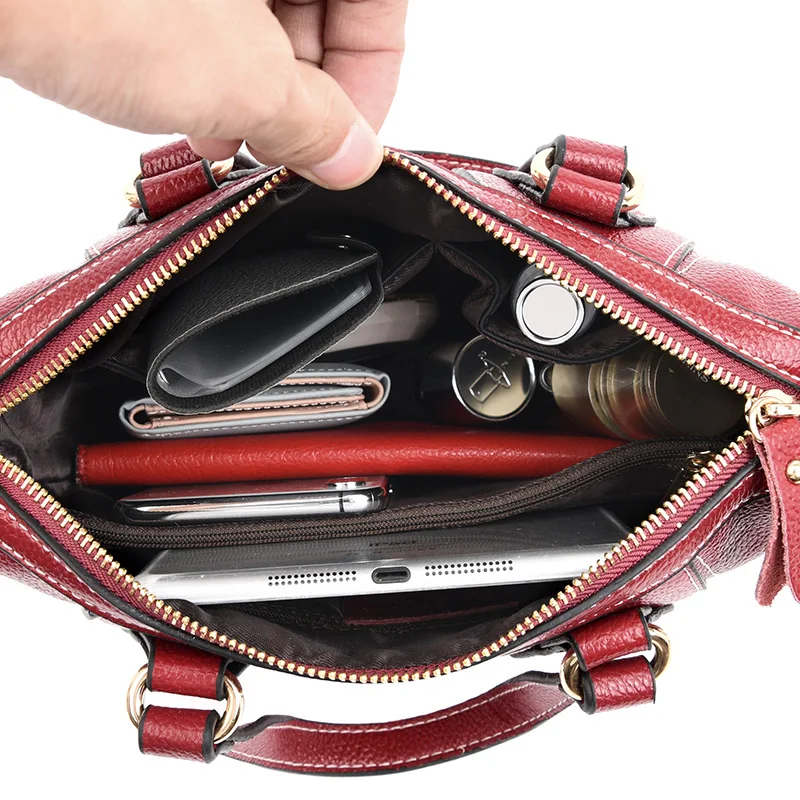 Зимний стиль роскошные женские сумки из мягкой кожи дизайнерские -мессенджеры