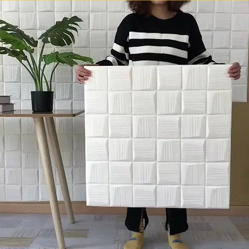 Самоклеящиеся обои 3D стерео настенные стикеры пенопластовые для спальни