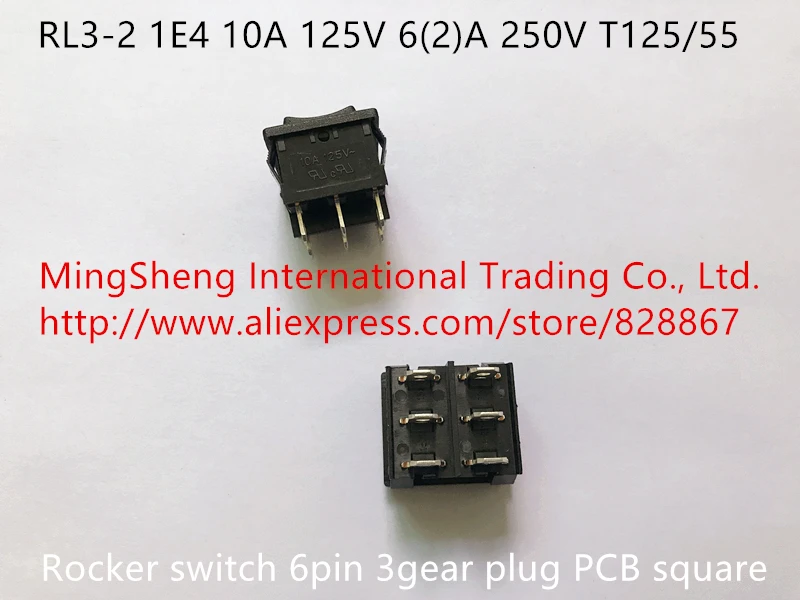 Оригинальный новый 100% импортный кулисный переключатель 6pin 3 зубчатая вилка PCB