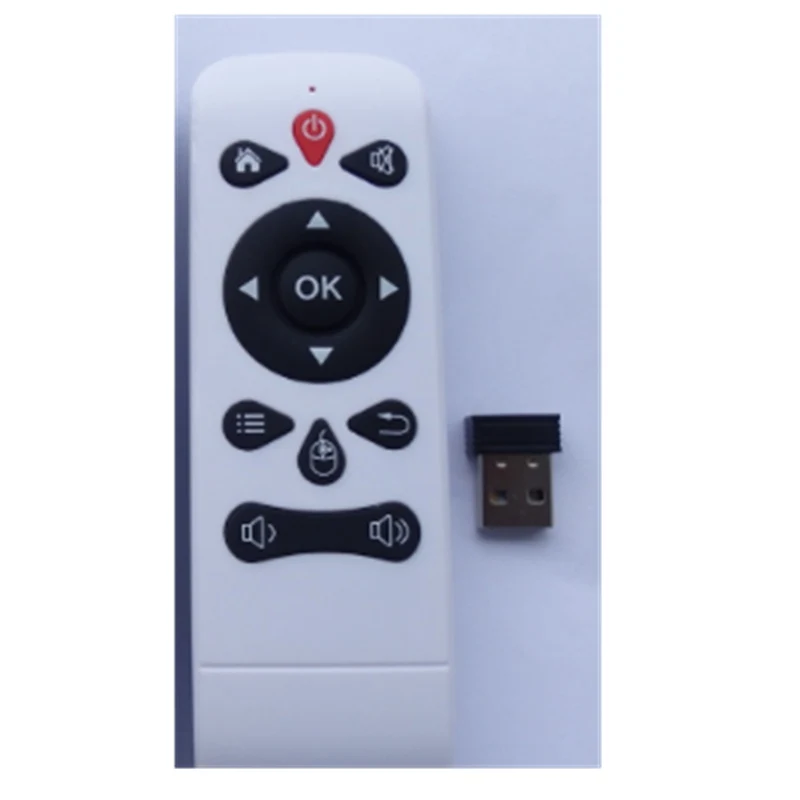 Белый JQH JQH13BRF3 2,4G беспроводной пульт дистанционного управления USB приемник для Windows Android Linux tv Box PC OS Android Windows Linux - Цвет: Белый