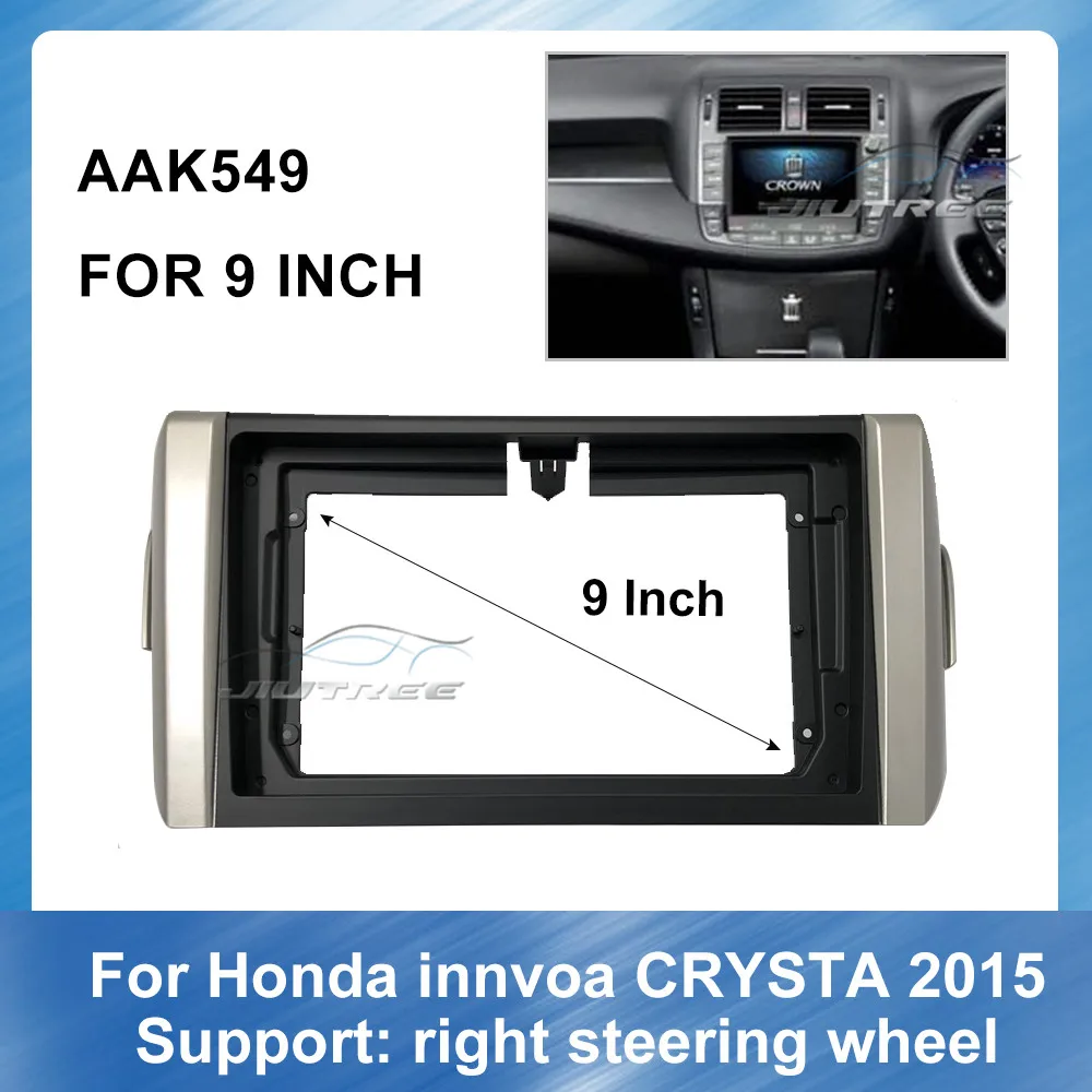 

9 Inch 2din Car Radio Fascia For Toyota innvoa CRYSTA 2015 Right steering wheel Car Panel Dash Kit Installation Frame Trim Bezel