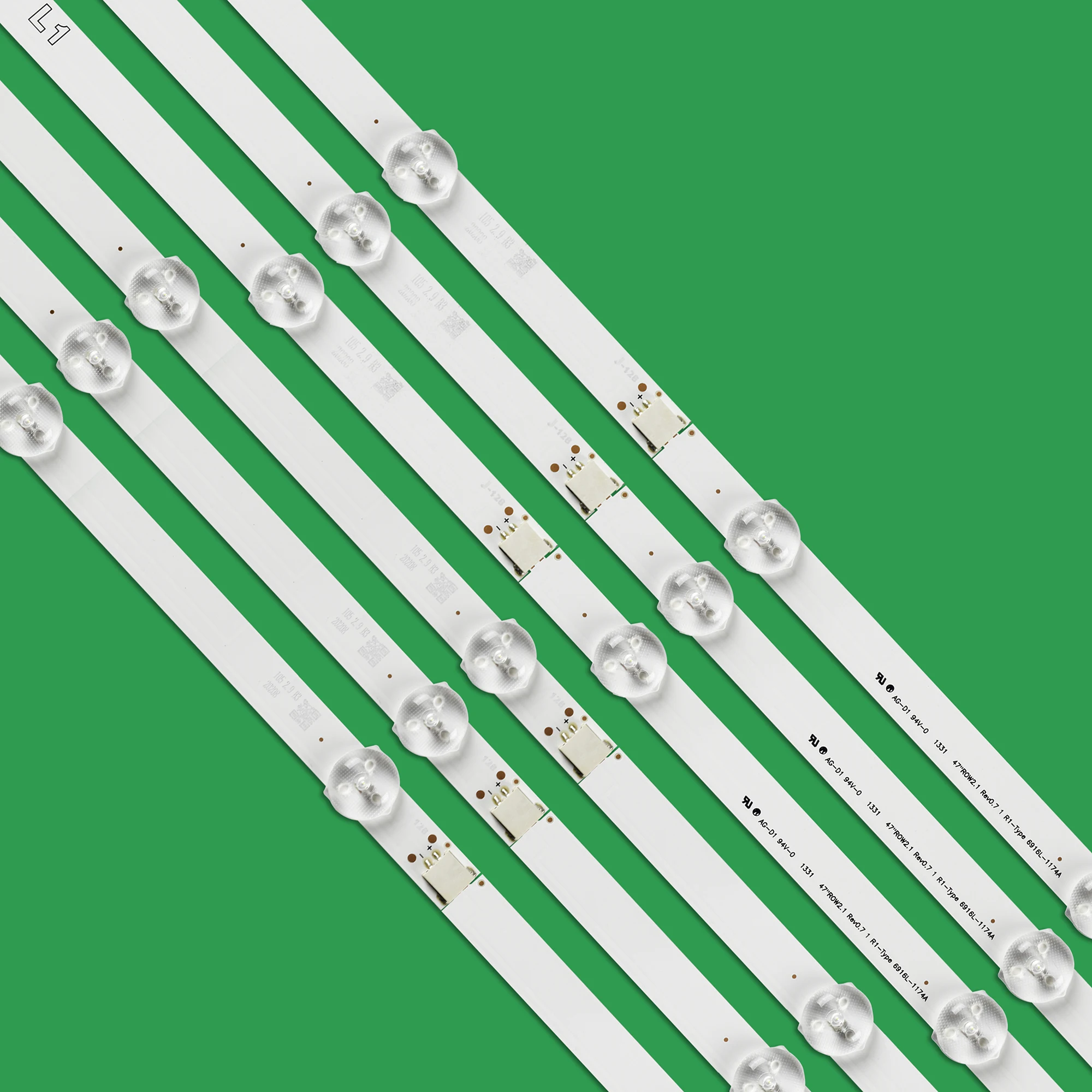 Новая часть 12 шт./компл. Светодиодные ленты идеально подходит для LG 47 дюймов LC470DU