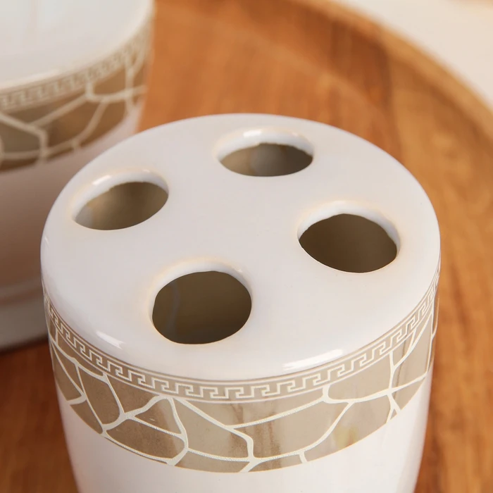 Набор аксессуаров для ванной комнаты 3 предмета &quotМрамор&quot|Наборы ванной| |