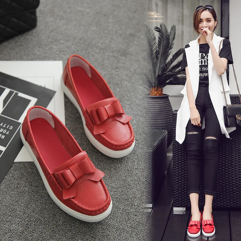 Кеды Gykaeo женские кожаные мягкая подошва повседневные кроссовки для медсестер с