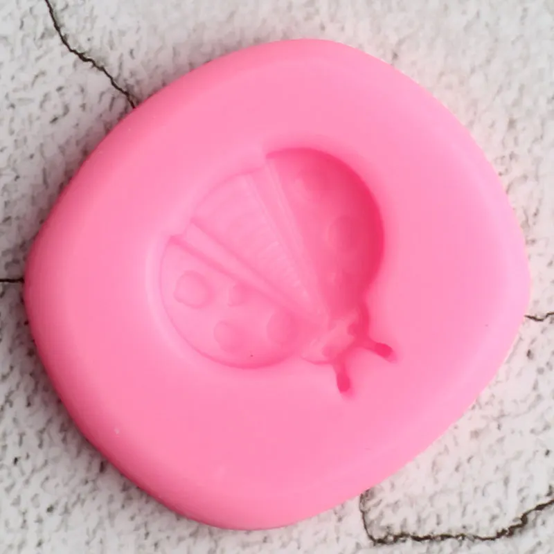 DIY Божья коровка кекс Топпер силиконовые формы для торта 3D инструменты украшения