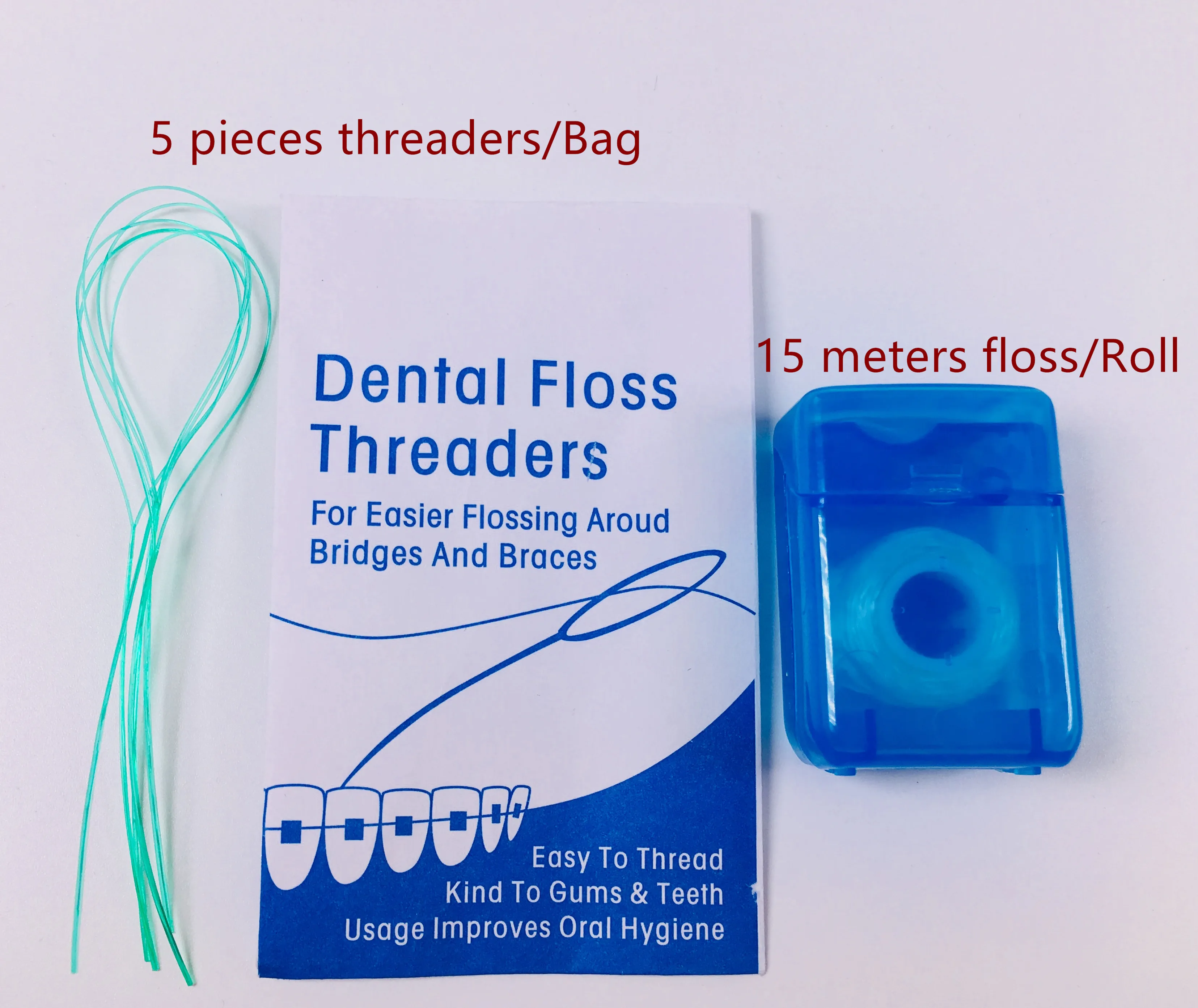 

3 набора стоматологических 5 наполнителей 4,5 м зубная нить скобки мосты для гигиены полости рта Ортодонтические фиксаторы
