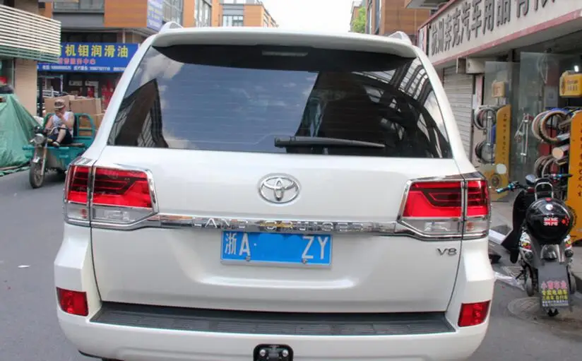 Накладка на переднюю фару автомобиля из АБС пластика и заднюю для Toyota Land Cruiser LC200