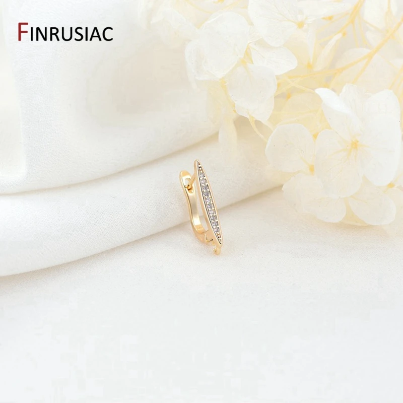 Fashion Earring Hooks Earrings Findings Components 14K Gold Plated DIY Jewelry Making Supplies Earring Accessories Wholesale