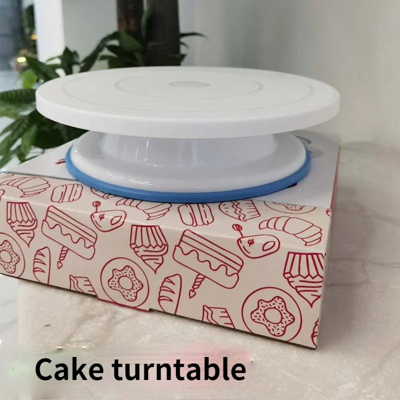 

Plastic Cake Turntable Mounting Table Rotary Cake Turntable DIY Baking Turntable Tool Cake Stand Cake ToolsCakeDecorating Tools