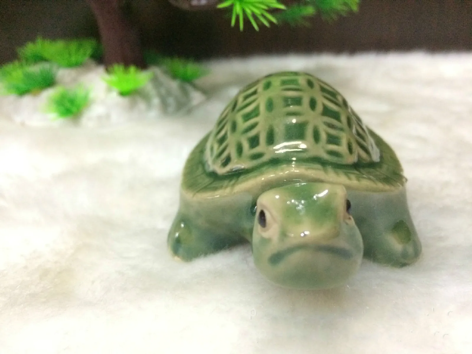 Керамическая черепаха аквариум фэн шуй керамические изделия интерьер животные