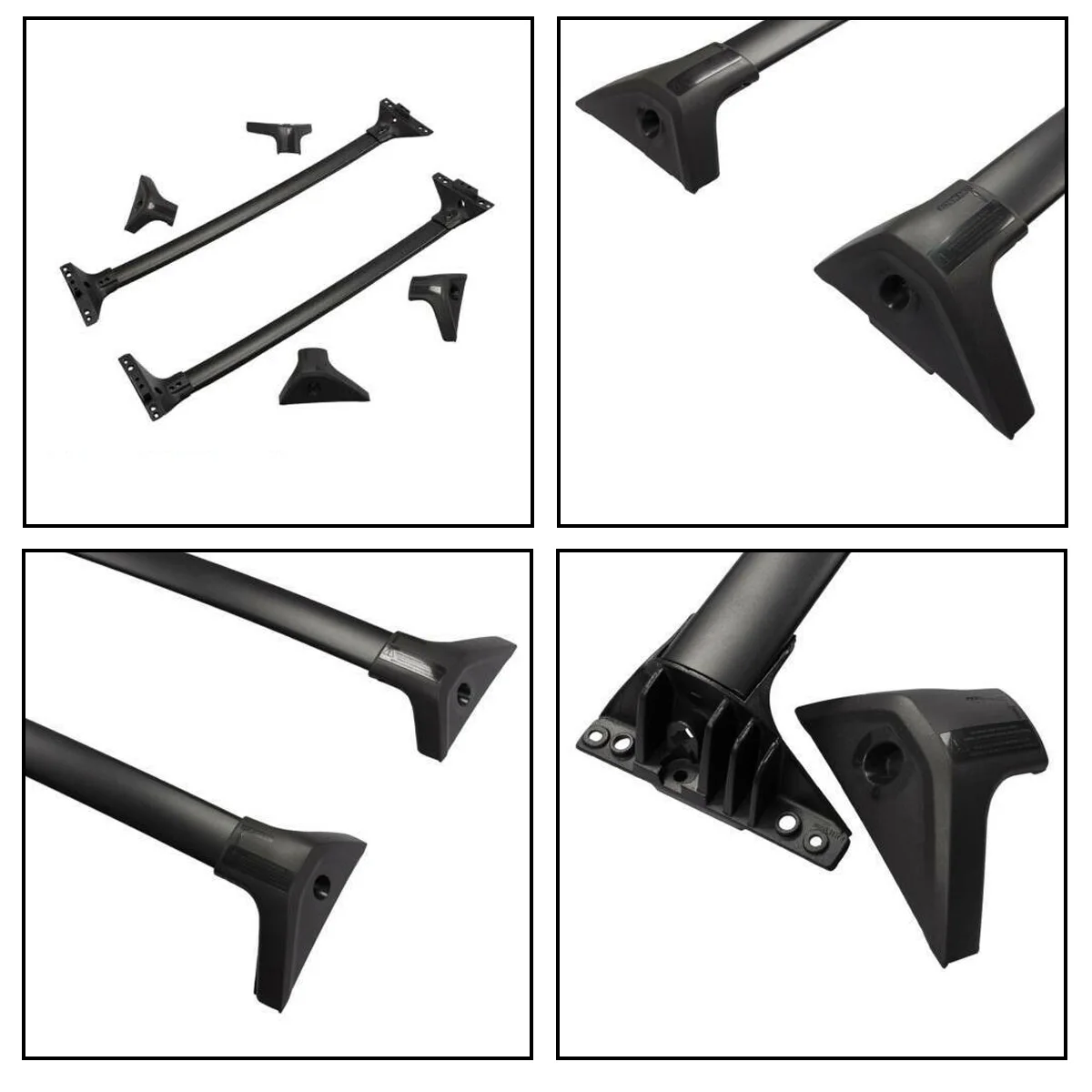 Новый черный горизонтальный кровельный стеллаж поперечный рельс для Toyota RAV4 2019 +