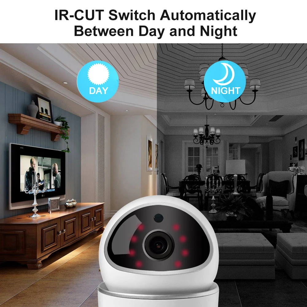 Smart Home WIFI Camera 1080P Wireless IP Motion Detection Security TF Card Record Voice/APP Remote Control | Электроника