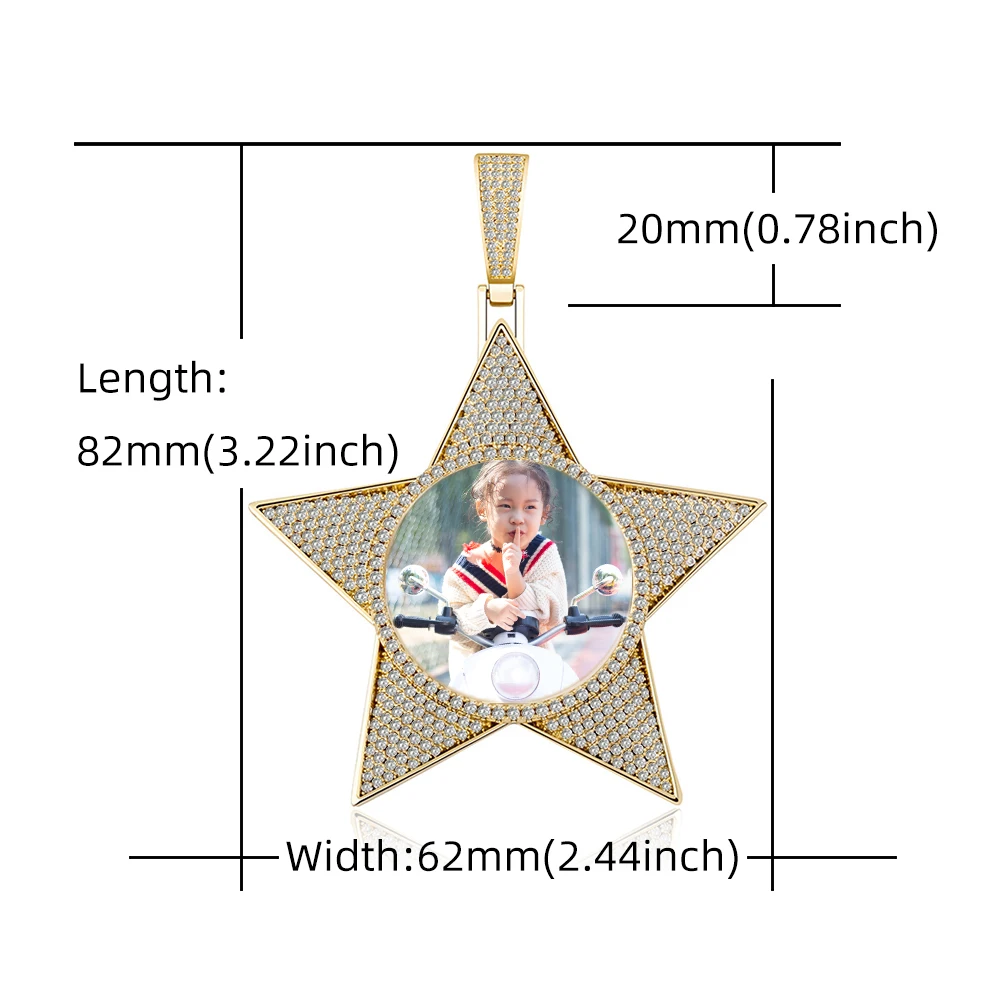 Ожерелье с подвеской в виде пятиконечной звезды Ювелирное Украшение стиле