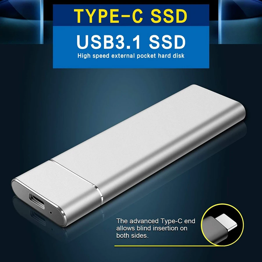 

M.2 SSD 16TB 8TB 4TB 2TB 1TB Storage Device Hard Drive Computer Portable USB 3.1 Mobile Hard Drives Solid State Disk