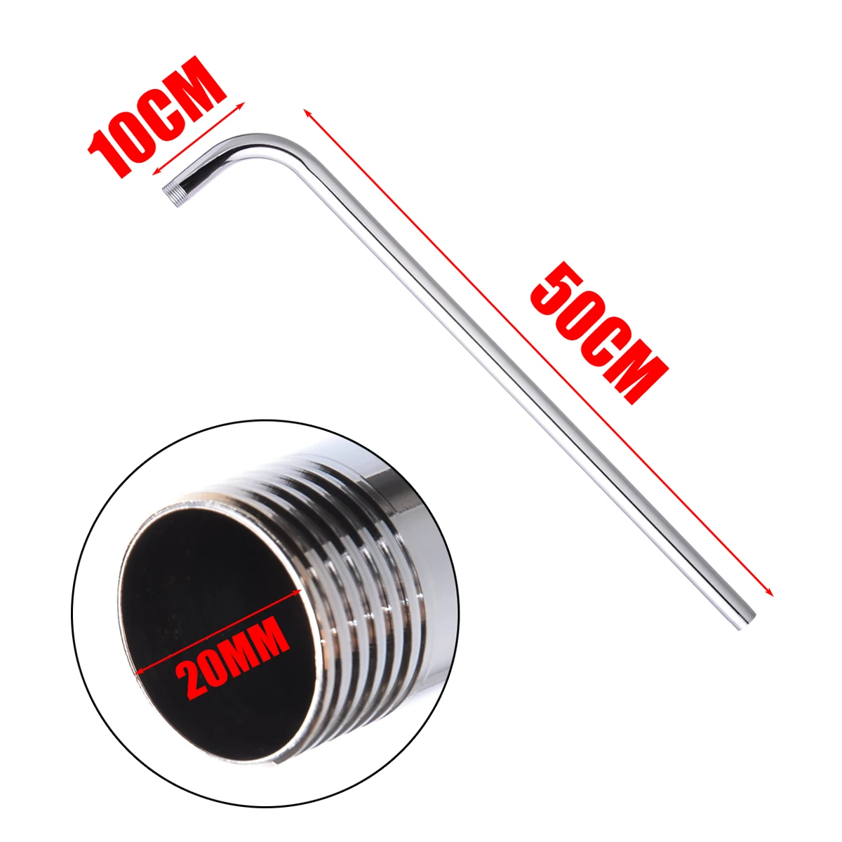 1 шт. 24 дюйма 60 см из нержавеющей стали настенные трубки Дождь Ванная комната