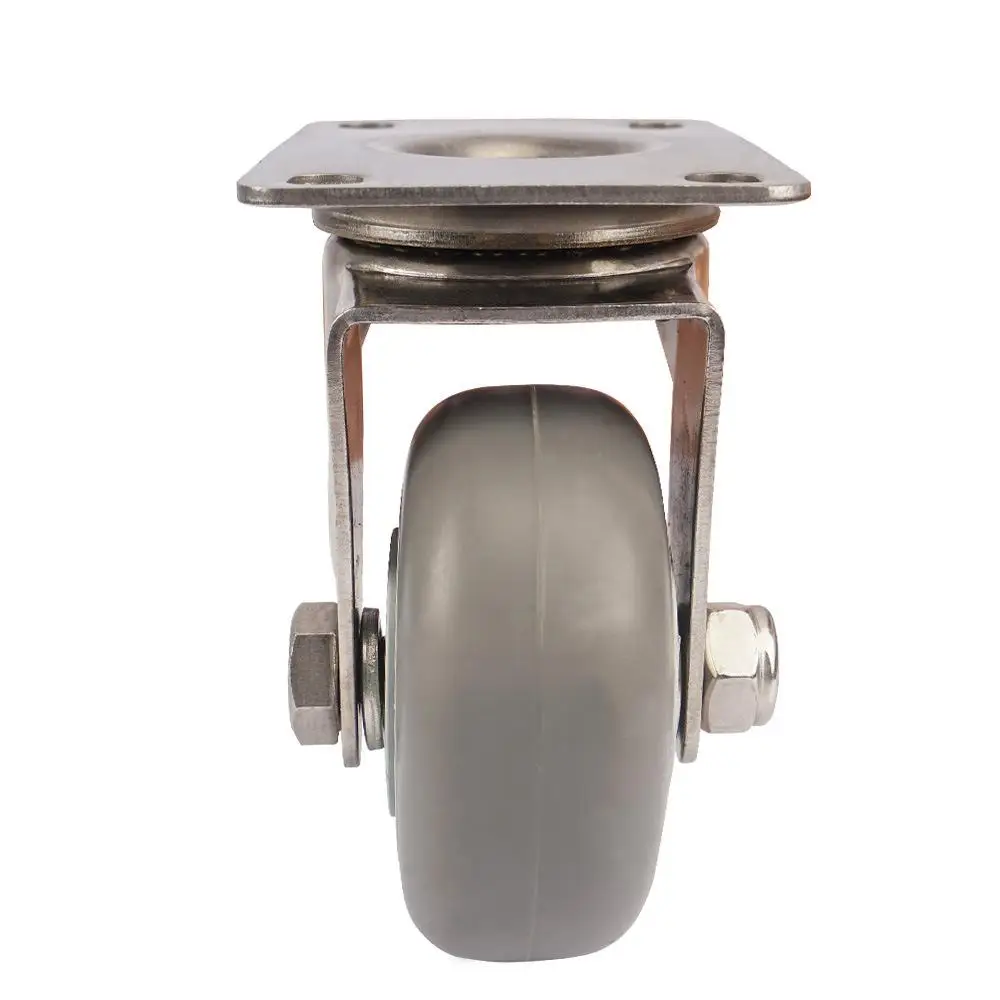 

1 Pc Light 4-inch Tpr Double Axle Caster Movable Wheel Mute Wear-resistant Furniture Trolley Factory Direct