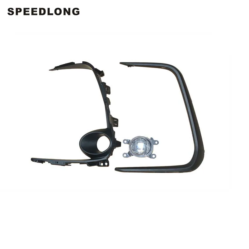 

1 комплект левая передняя Светильник w/Защитная крышка линия крышка противотуманной фары Ободок планки, пригодный для Защитные чехлы для сидений, сшитые специально для Toyota Corolla 2019-2020 седан (версия ЕС)