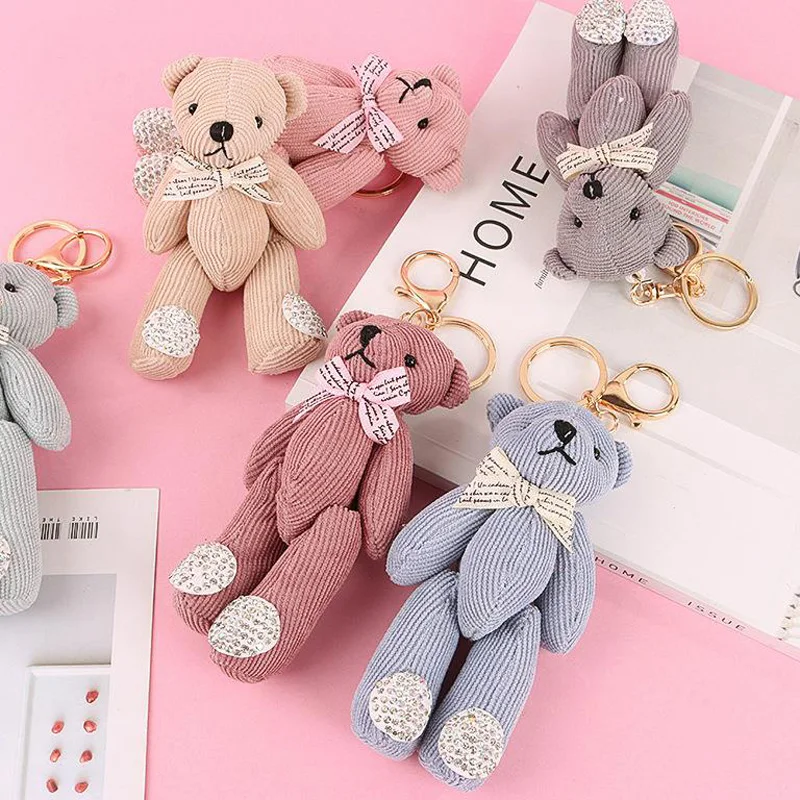 10 шт./лот маленький плюшевый мишка toys12 см Маленький Мишка с бантом мягкие игрушки