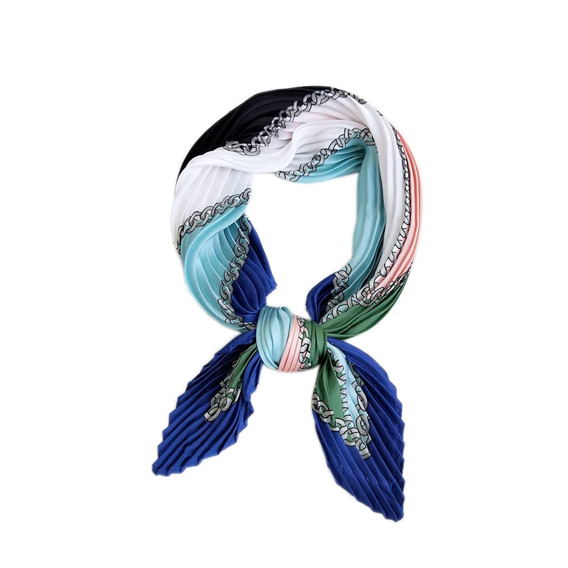 Шифоновый Радужный цветочный принт 70*70 см складной Шелковый маленький женский