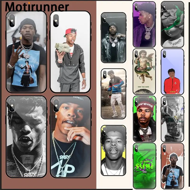 Motirunner Lil Baby Rapper DIY раскрашенный красивый чехол для телефона iPhone 11 pro XS MAX 8 7 6 6S Plus X 5 5S