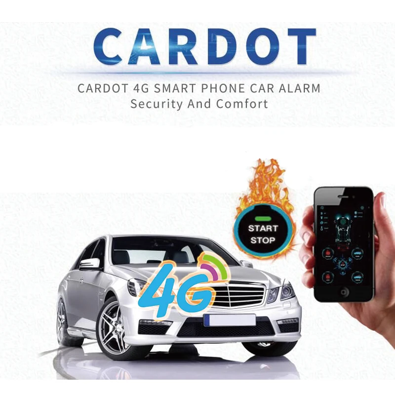 Cardot 4g Автомобильная gsm интеллектуальная система сигнализации пассивная
