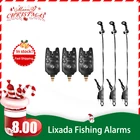 Сигнализатор поклевки Lixada, набор цифровых сигнализаторов для рыбалки, светодиодный индикатор поклевки