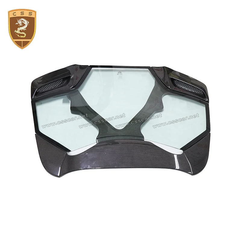 

Carbon fiber For Ferrari 488 GTB Carbon Fiber Rear glass Engine Hood Rear Car glass Bonnet Auto Body Parts