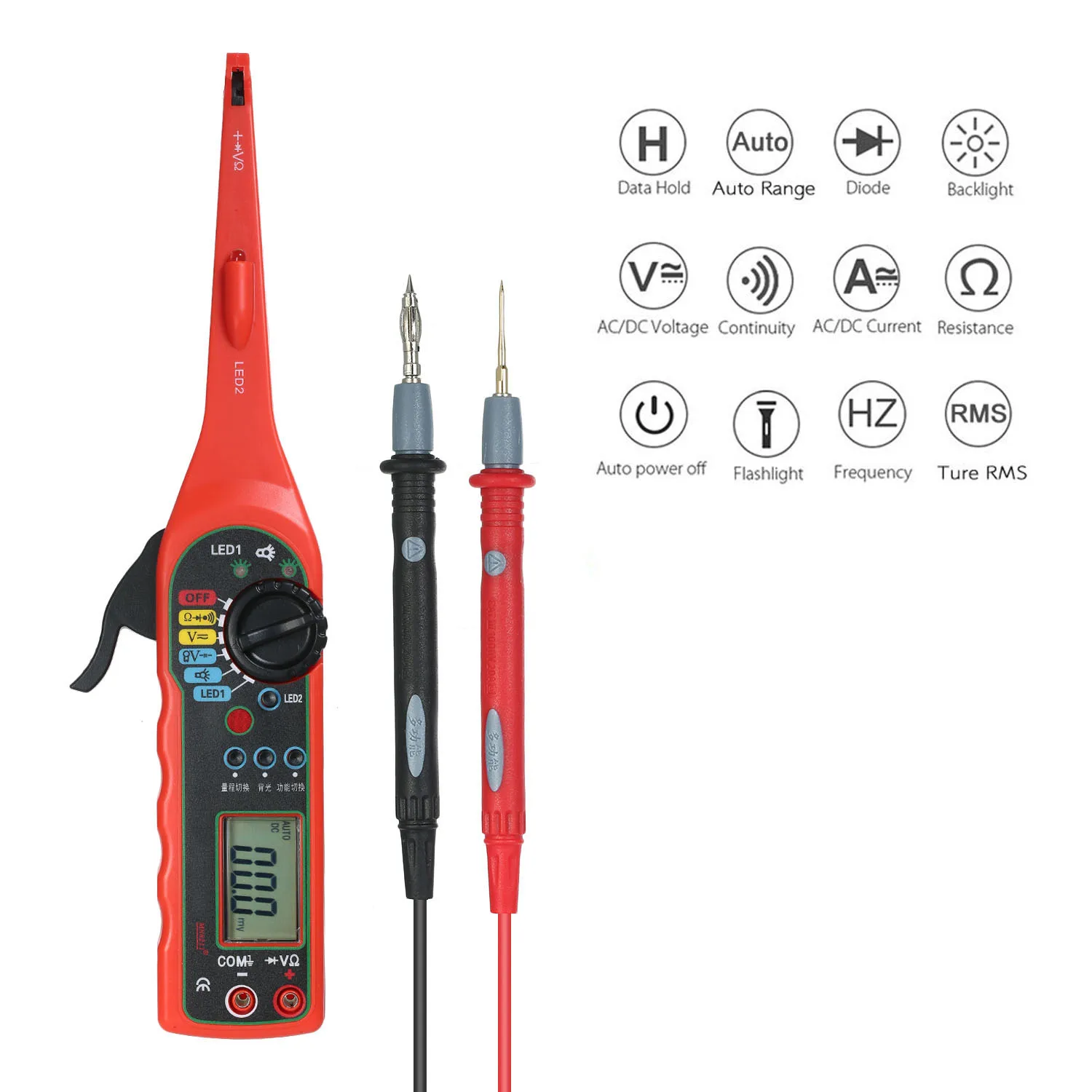 Автоматический детектор цепи питания зонд комплект автомобиля электрическая