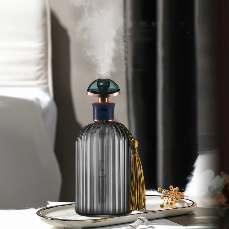

Creative Glass Bottle Air Humidifier USB Ultrasonic Aroma Diffuser Cool Mist Maker Fogger For Home Office Desktop Humidificador