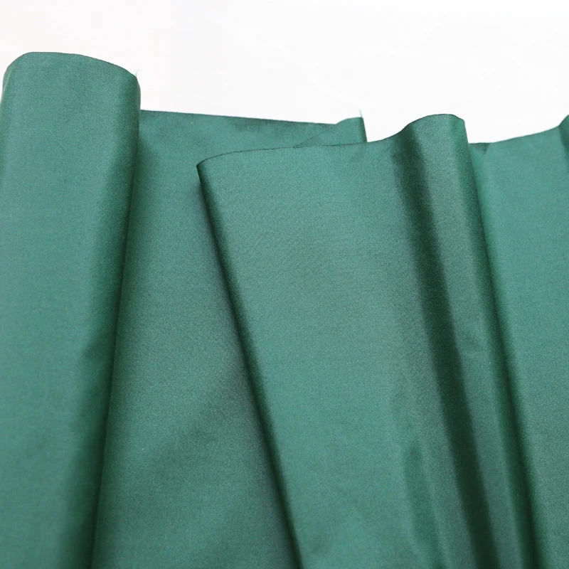 Black Green Burgundy Quality Yarn Dyed Evening Gown Material Silk Taffeta | Дом и сад