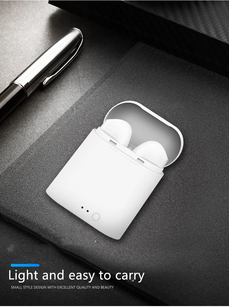 Новая беспроводная гарнитура I7S Мини Bluetooth наушники музыкальный плеер микрофон