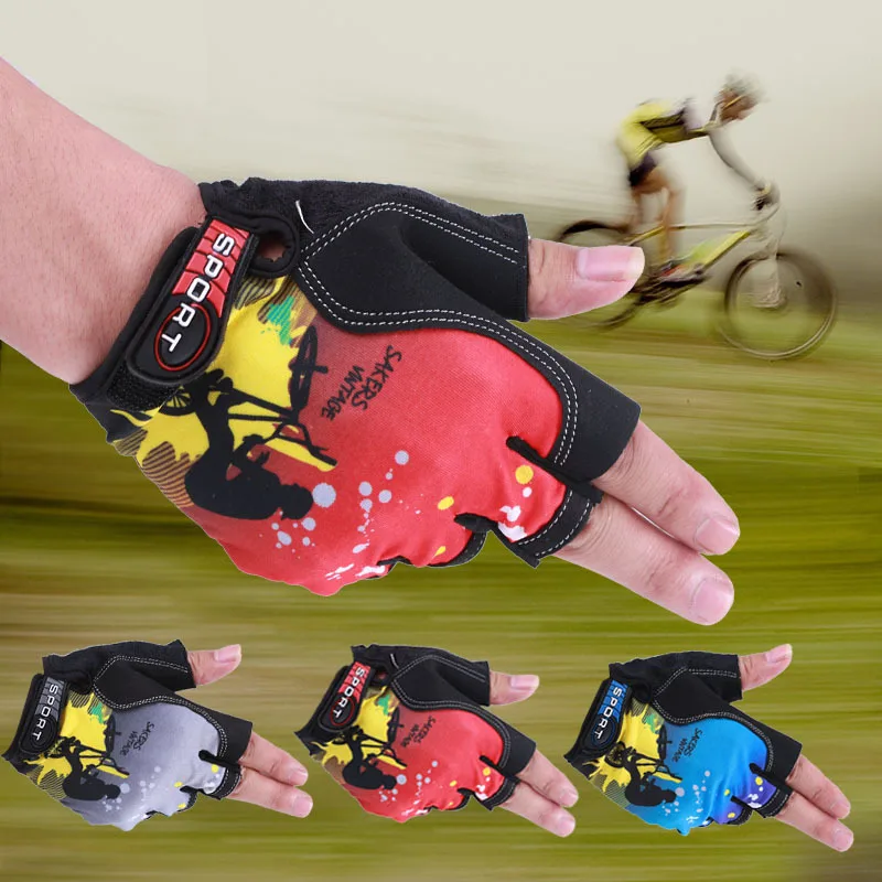 Перчатки для мужчин и женщин дышащие Нескользящие амортизирующие митенки с