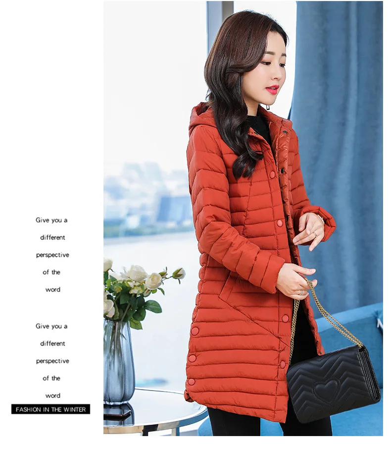 AliExpress New Style down Jacket Cotton-padded Clothes Women's Slimming WOMEN'S Dress Cotton-padded Jacket Thin Slim Fit Mi