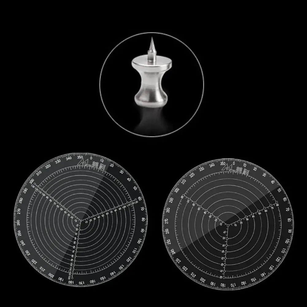 Новый Круглый центр Finder компас акриловый прозрачный для чтения