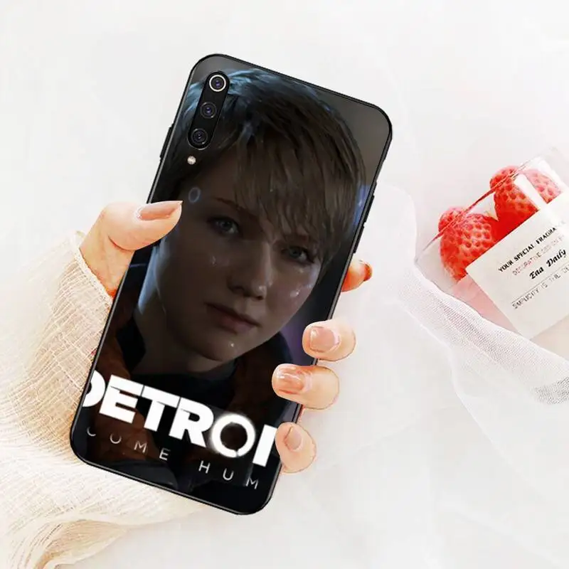

NBDRUICAI Detroit Become Human Print Cover Black Soft Shell Phone Case for Xiaomi Mi9 9SE 8SE Pocophone F1 Mi8 Lite