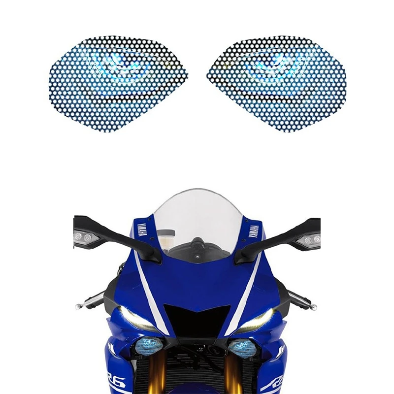 Наклейка для защиты фар мотоцикла наклейки глаз подходит Yamaha YZF R1 2015 2018|Наклейки
