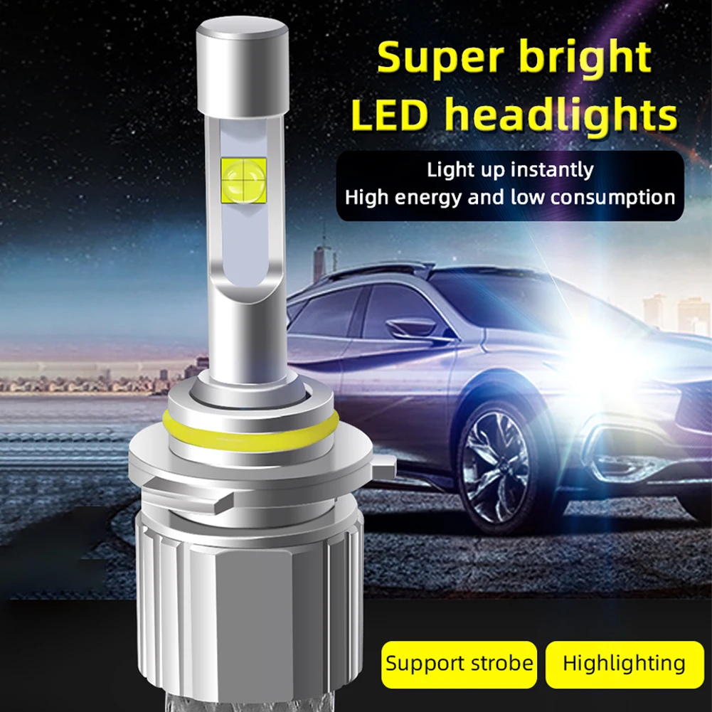 

2Pcs 9600LM 6000K 12V-24V H7 LED H4 H11 H8 9005 9006 9004 9007 881 H1 H3 LED Car Headlight Bulbs XHP-50 LED Auto Headlamp