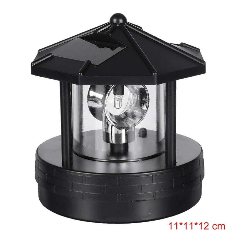 

Solar LED Rotating Lighthouse Light Garden Yard Lawn Lamp Lighting Outdoor Decor