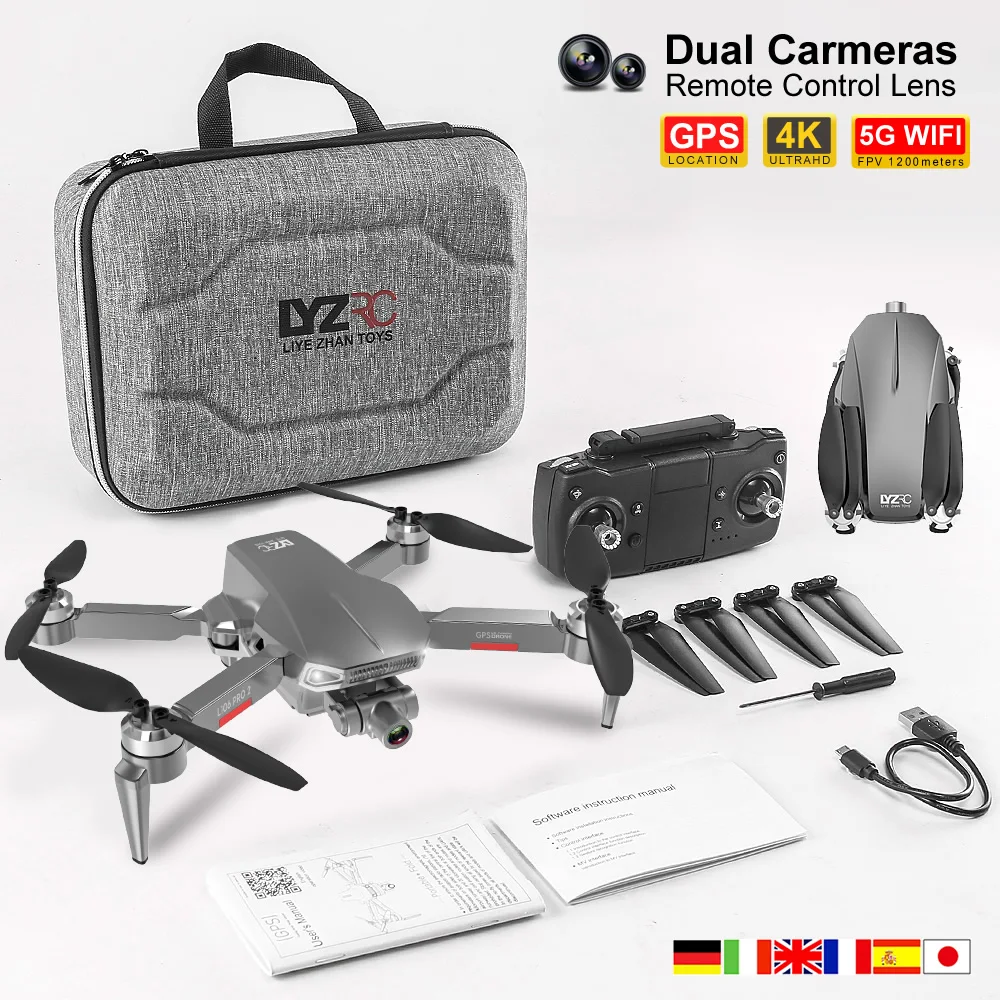 

L106pro GPS Quadcopter Adjustable With Dual Cameras 5G Professional Aerial Photography Drone With 4K UHD Follow Me Shooting