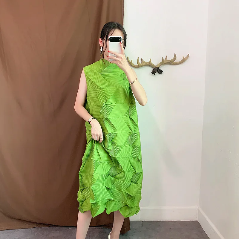 Женское прямое плиссированное платье с бриллиантами|Женские платья| |