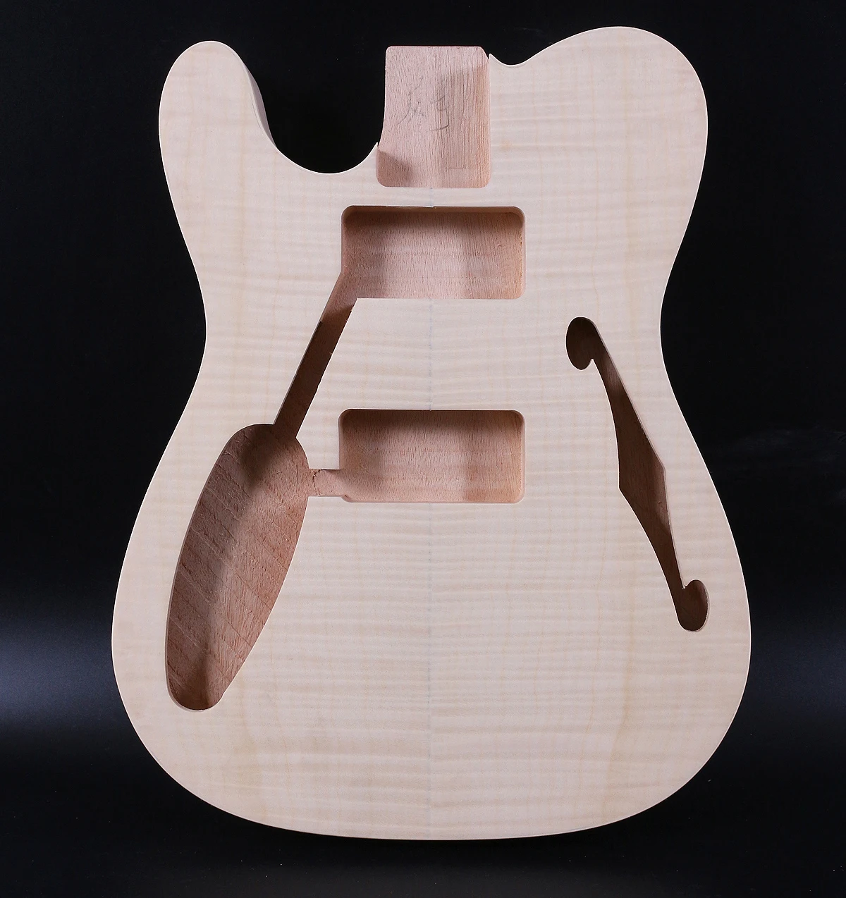 Подходит Diy Left hand Tele style корпус электрогитары красное дерево + пламя кленов шпон