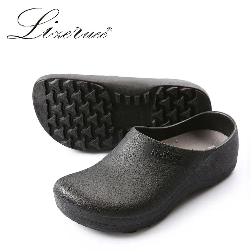 Hotel Kitchen Clogs Non-slip Chef Shoes Casual Flat Work Breathable Resistant Cook Working Size Plus 37-46 | Обувь