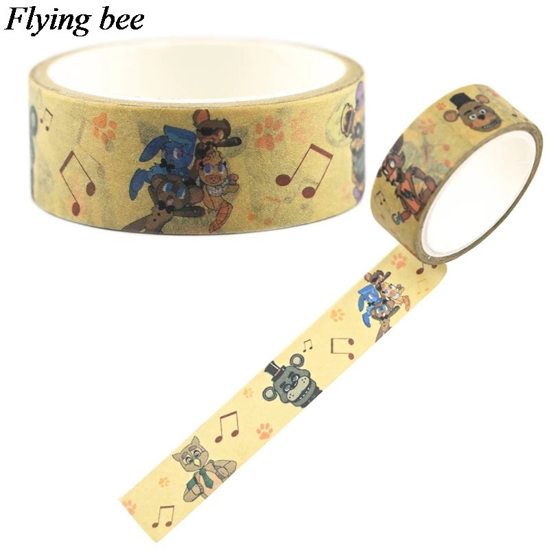 Flyingbee 15 мм x 5 м кукла из фильма ужасов washi лента бумага DIY декоративная клейкая