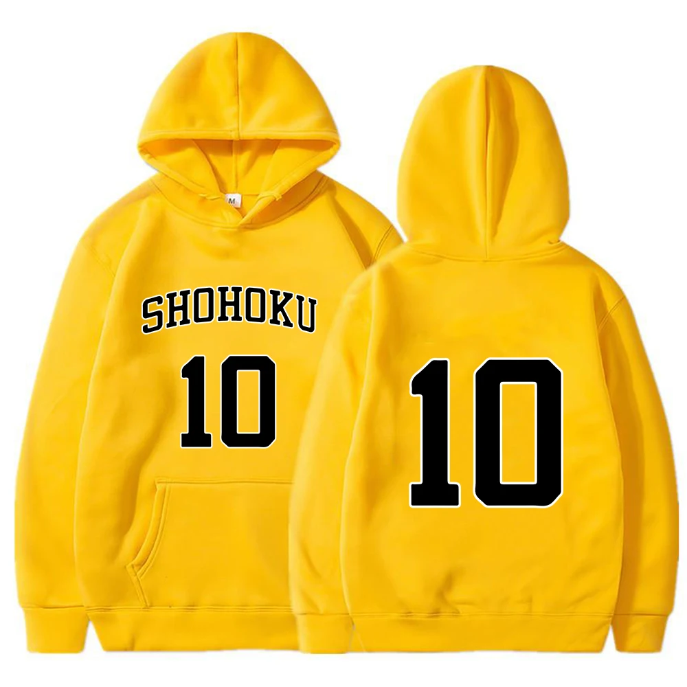 

Pure Cotton 2021 New Anime SLAM DUNK Sakuragi Hanamichi 10 Number Hoodie Sweatshirt