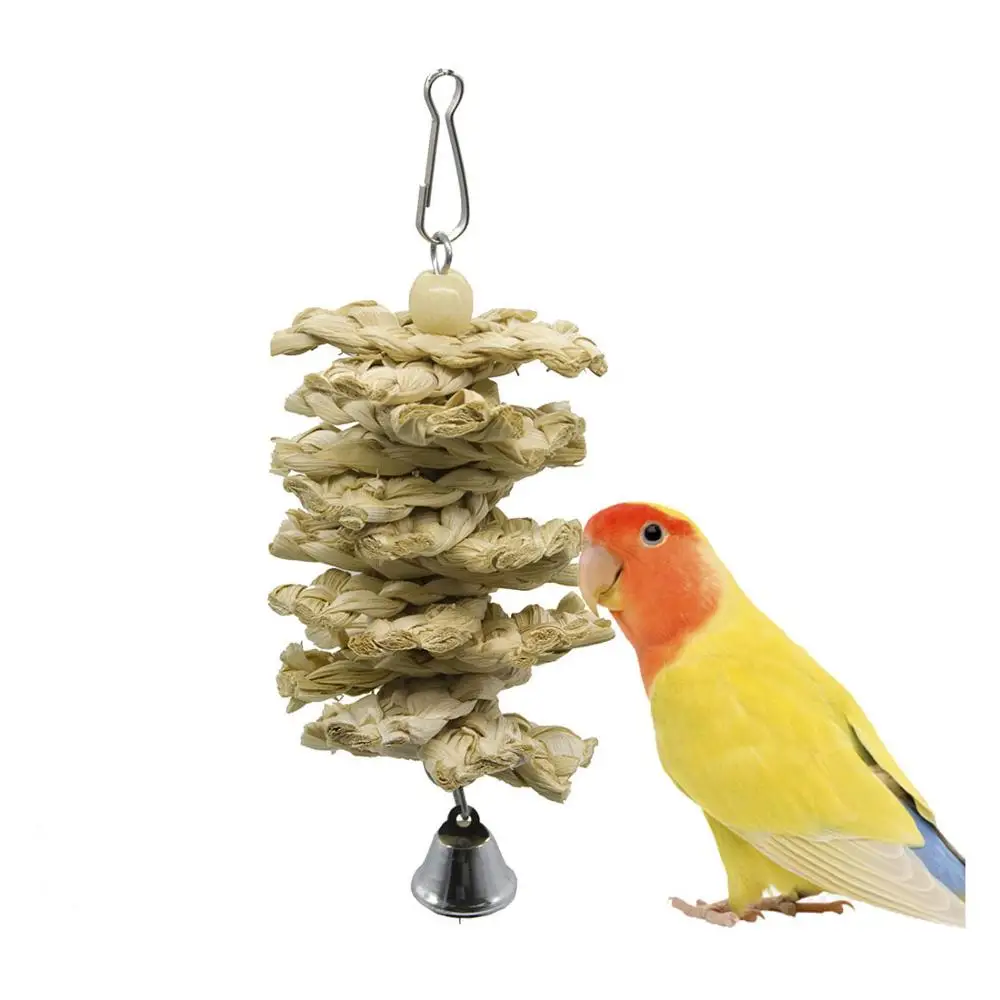 Игрушки для птиц попугай качели жевательные игрушки подвесной колокольчик